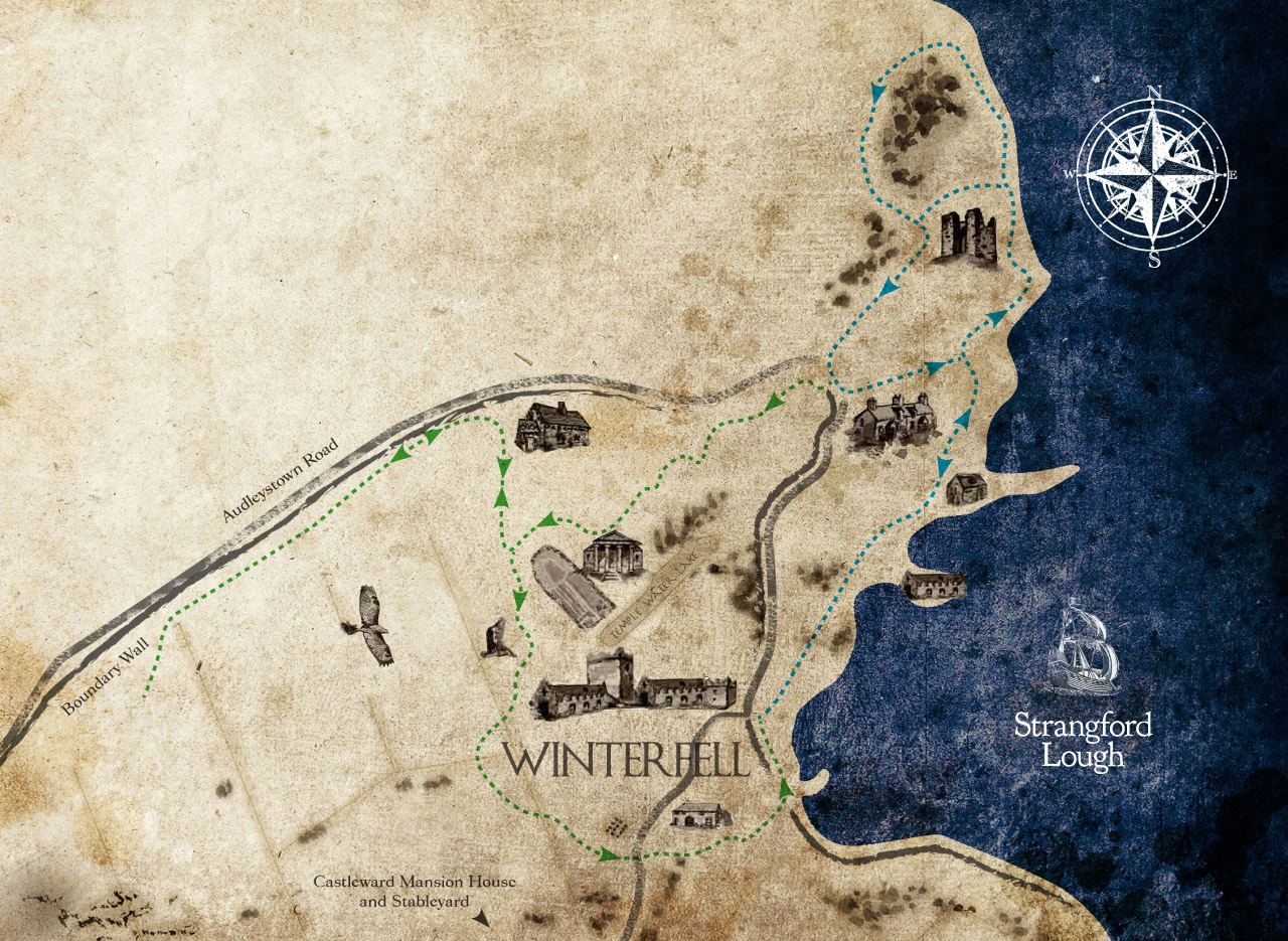 Stark Family Timeline Map  Game of thrones map, 13 game, Map